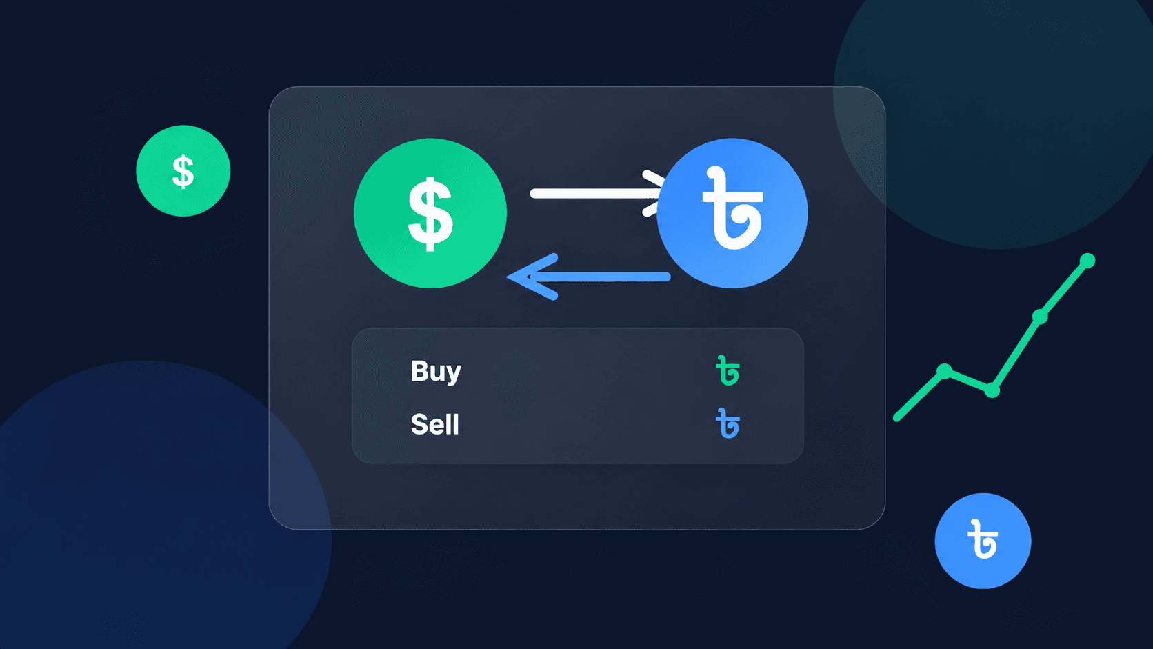Dollar and Taka exchange illustration